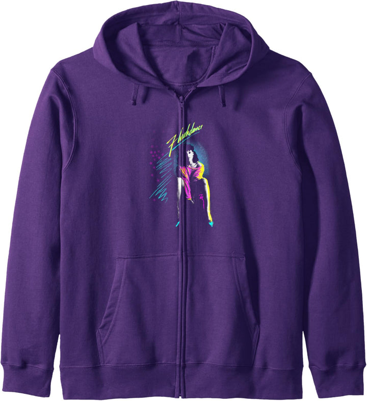 Flashdance Alex Owens Neon Title Logo Kapuzenjacke