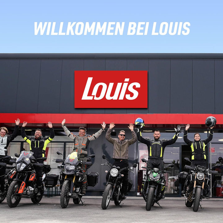 Louis Motorrad Abdeckhaube Brutus, Wasserabweisende Motorrad Abdeckplane Outdoor, UV-stabilisierte M