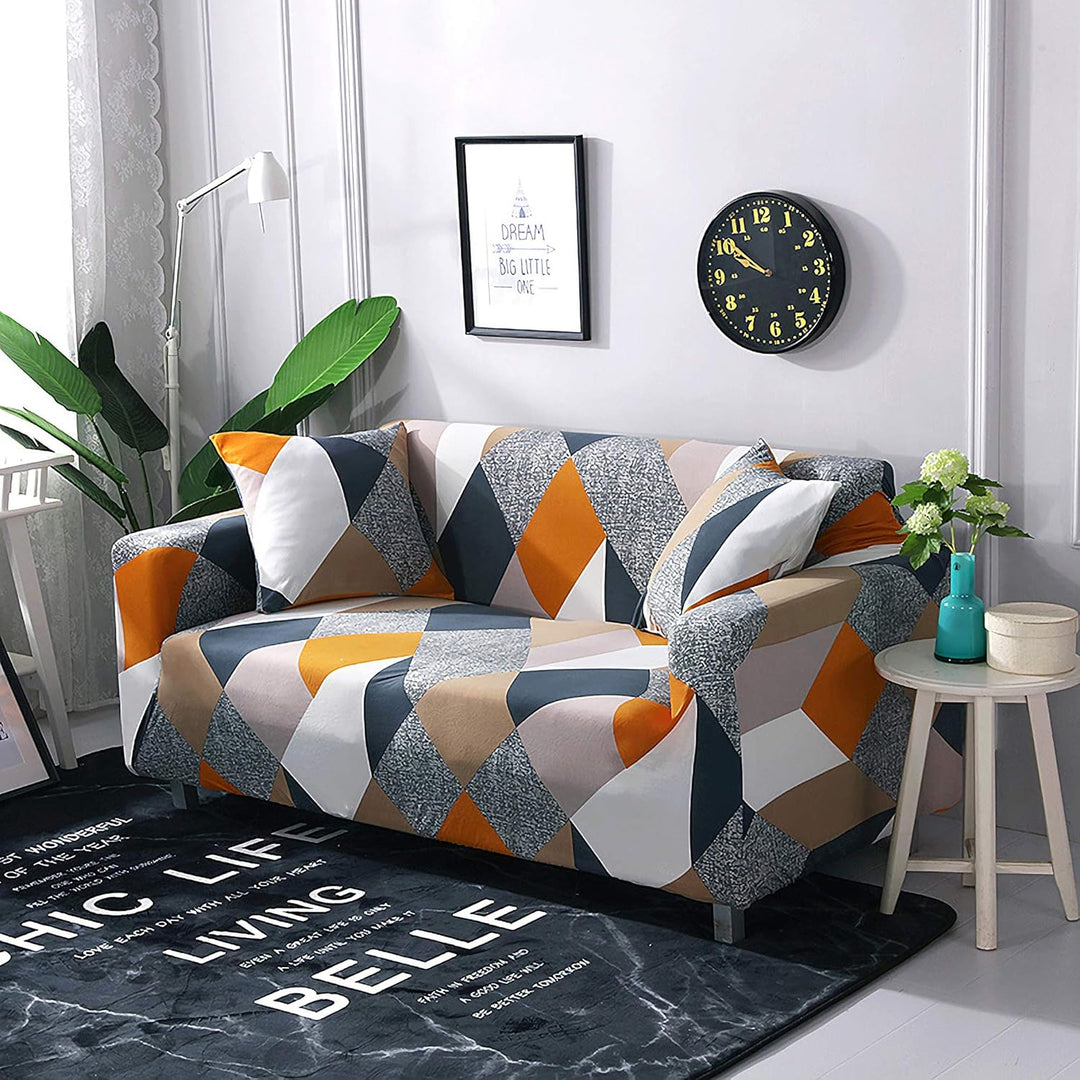 ARNTY Sofabezüge, Moderne Elastischer Sofabezug Stretch 1/2/3/4 Sitzer Couchbezug Antirutsch Blumend