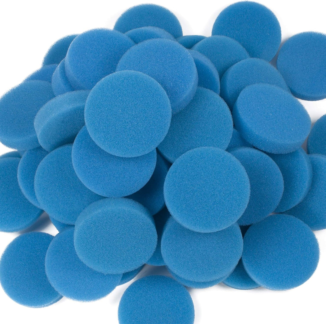 LTWHOME Blauer Rauher Filterschwamm Filtermatten Passend für Eheim-Classic 2213/250 (50 Stück)
