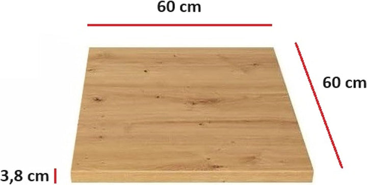 Küchen Arbeitsplatte 60 cm 38 mm Küchenzeile Küchenblock Eiche Artisan EKO Stilo