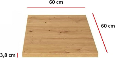 Küchen Arbeitsplatte 60 cm 38 mm Küchenzeile Küchenblock Eiche Artisan EKO Stilo