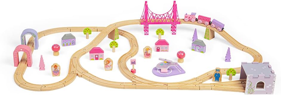 Bigjigs Rail Holzeisenbahn Set Märchenstadt 3+ Jahre