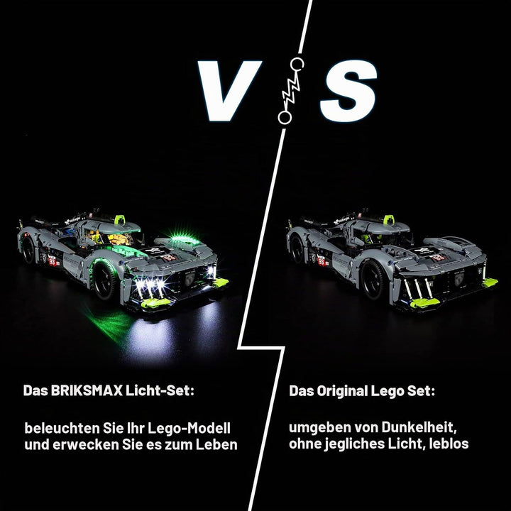 BRIKSMAX 42156 Led Licht für Lego Peugeot 9X8 24H Le Mans Hybrid Hypercar - Compatible with Lego Tec
