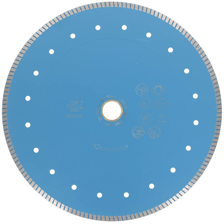 PRODIAMANT Profi Diamant Fliesenscheibe ø 300mm F33 Bohrung 30mm mit Distanzring 25,4mm Natursteine