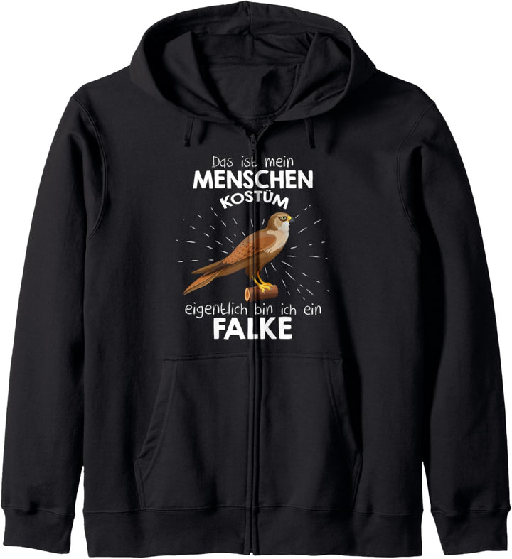 Mein Menschen Kostüm Bin ich ein Falke, Halloween Outfit Kapuzenjacke