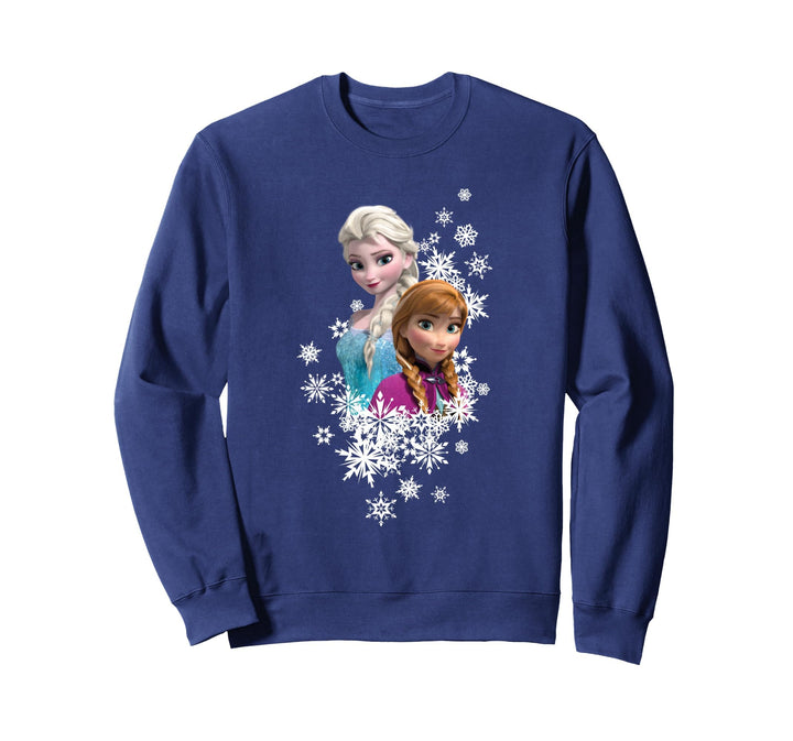Disney Frozen Anna and Elsa Snowflakes Sweatshirt