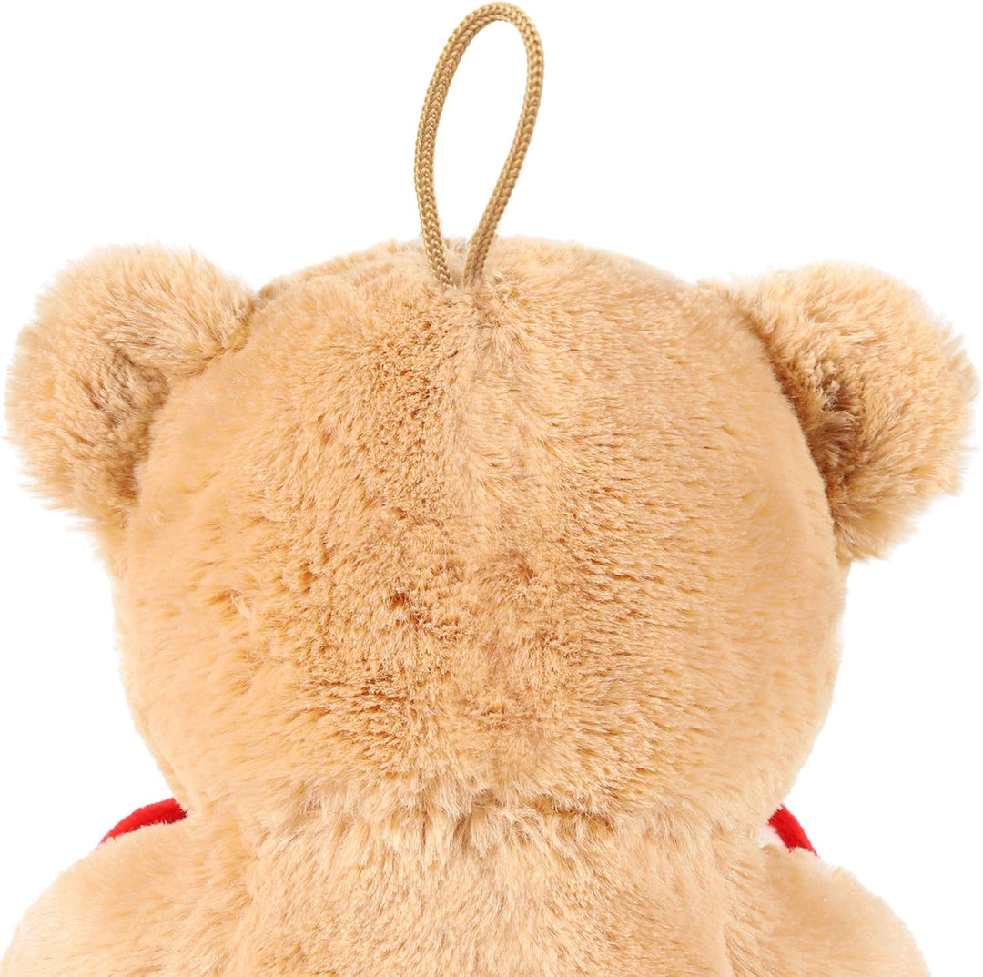 BRUBAKER Teddy Plüschbär mit Herz Rot Beige - Du bist das Beste was Mir je ... - 25 cm - Teddybär Pl