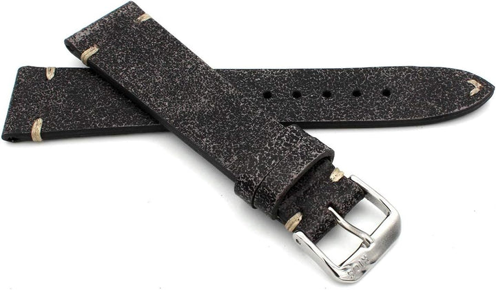 RIOS1931 Sagittarius Vintage Rindsleder Uhrenarmband handgemacht in Deutschland Robust 20mm Scratche