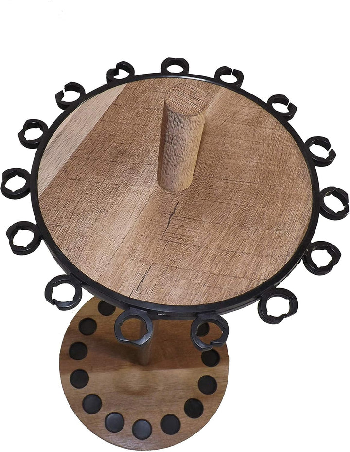 Old Cedar Outfitters Angelrutenhalter, rund, Antikes Holz-finish, 15