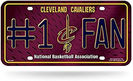 NBA #1 Fan Metall Kennzeichenanhänger Cleveland Cavaliers, Cleveland Cavaliers
