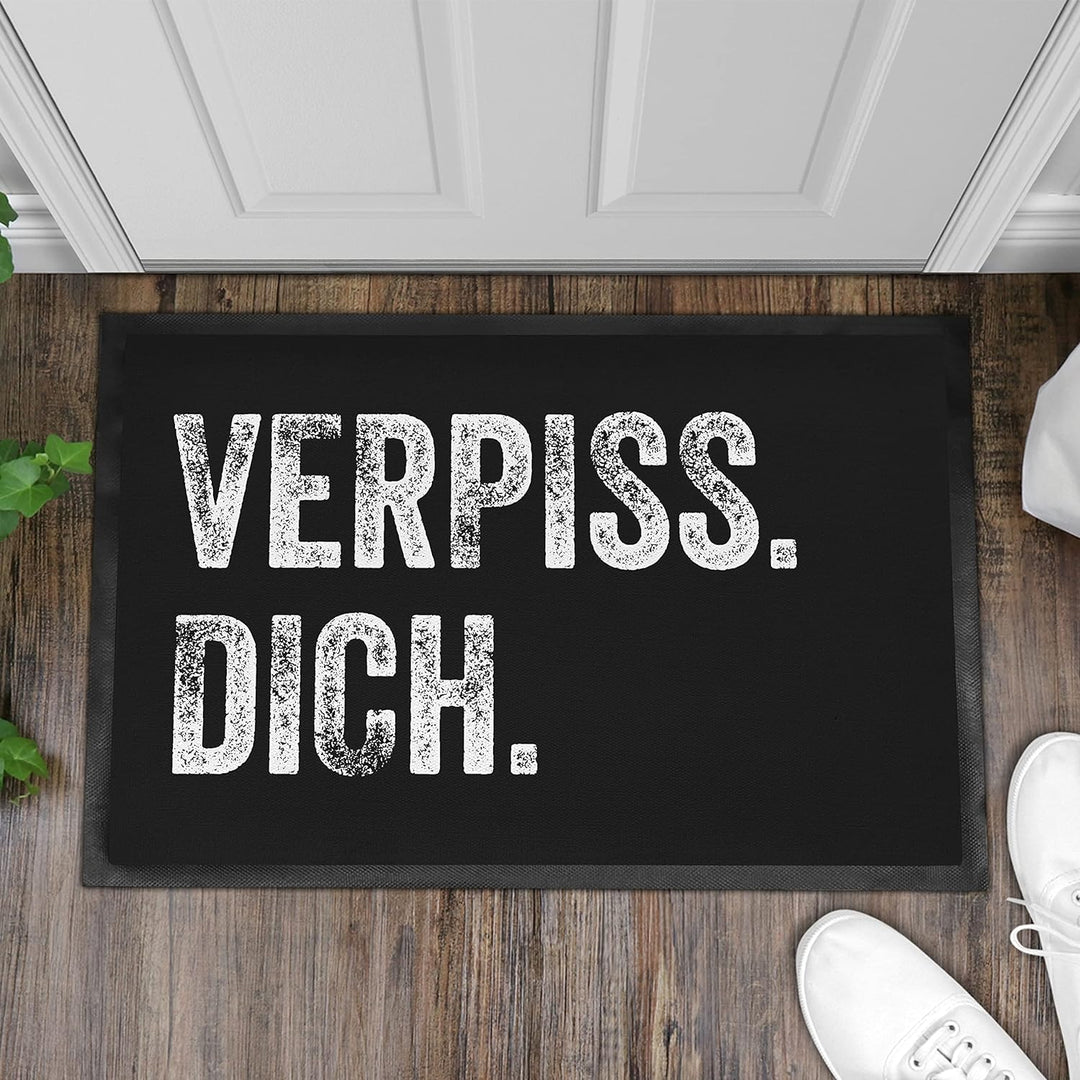 Trendation - Fussmatte mit Spruch Verp** Dich Humor Sarkasmus Geschenk Fussmatten 60x40 cm