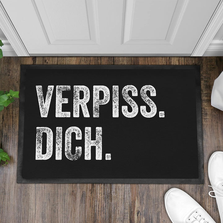Trendation - Fussmatte mit Spruch Verp** Dich Humor Sarkasmus Geschenk Fussmatten 60x40 cm