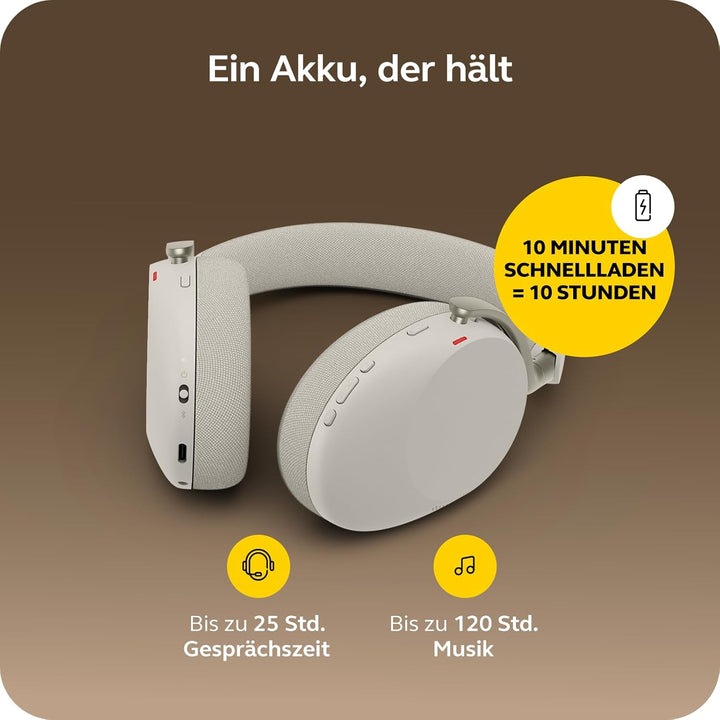 Jabra Evolve3 85 Over-Ear Bluetooth Headset kabellos mit Mikrofon für Büro, USB-C, KI-Sprachanruf, A