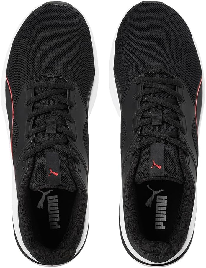 PUMA Unisex Transport Laufschuh 45 EU Puma Black High Risk Red, 45 EU Puma Black High Risk Red
