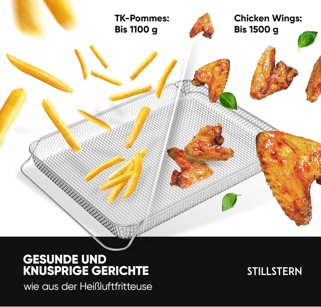 Original Frittierkorb Airfryer-Einsatz für Stillstern 45L Minibackofen (geeignet für: MB45-MX 2G 117