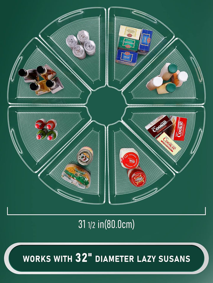 JEISSLIA Lazy Susan Schrank-Organizer-Behälter für 66 cm / 71,1 cm / 81,3 cm Durchmesser Eck-Organiz