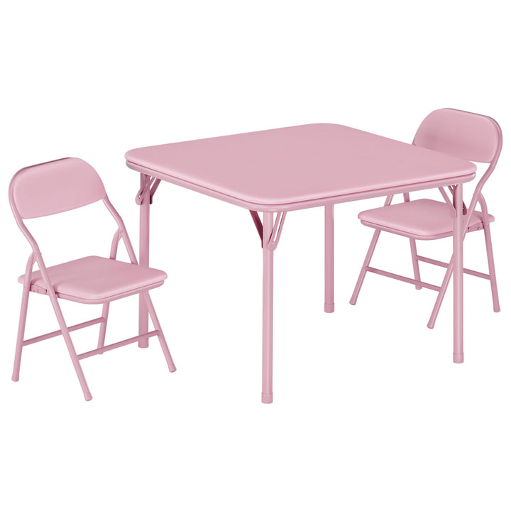 Litake Faltbares Kindertisch- und Stuhlset – Gepolstert &amp; robust – Perfekt zum Spielen, Malen &amp; Lern