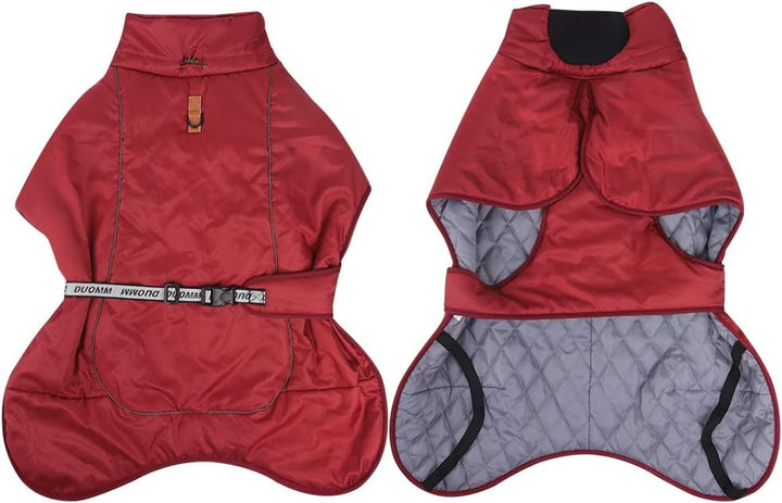 Hundemäntel Wasserdicht Winddicht Warm Winter Sicher mit Gewinde Reflektierende Streifen Jacke für M