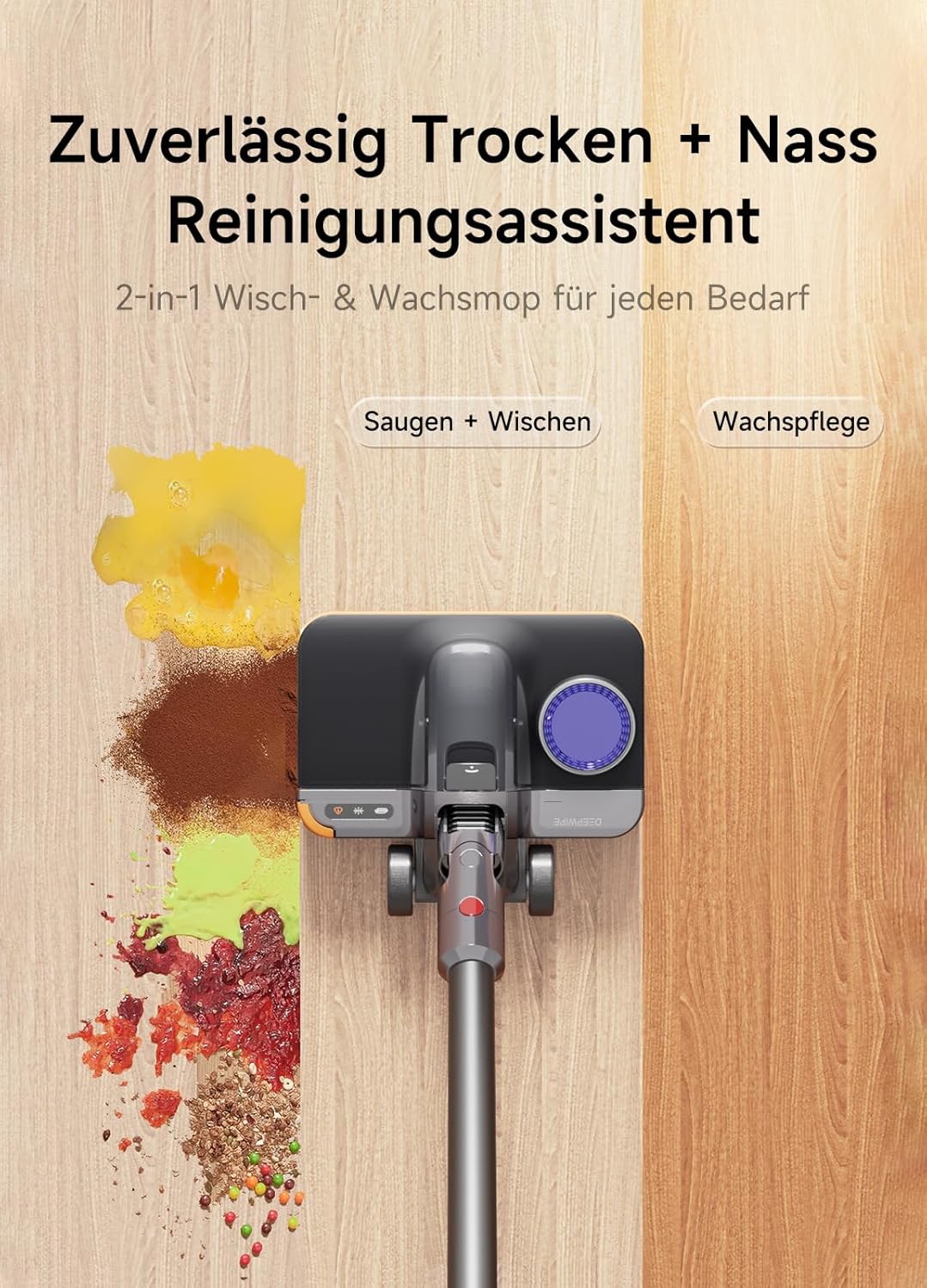 2026 Upgradierter Wischaufsatz für Dyson V7/ V8/ V10/ V11/ V15/ Gen5, 3-in-1 Ersatzteil für Staubsau