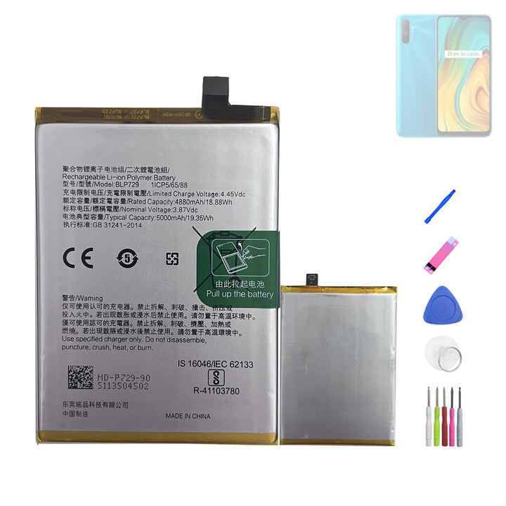HIGHAKKU Ersatzakku Batterie BLP729 kompatibel mit Realme C3 & Realme C21Y & Realme C21& Realme 5 wi