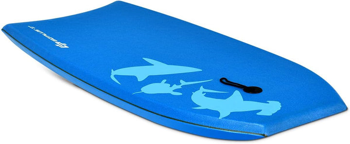 DREAMADE Bodyboard, Sup-Board, Schwimmboard, Schwimmbrett, Surfbrett, Surfboard mit Fussriemen Blau,