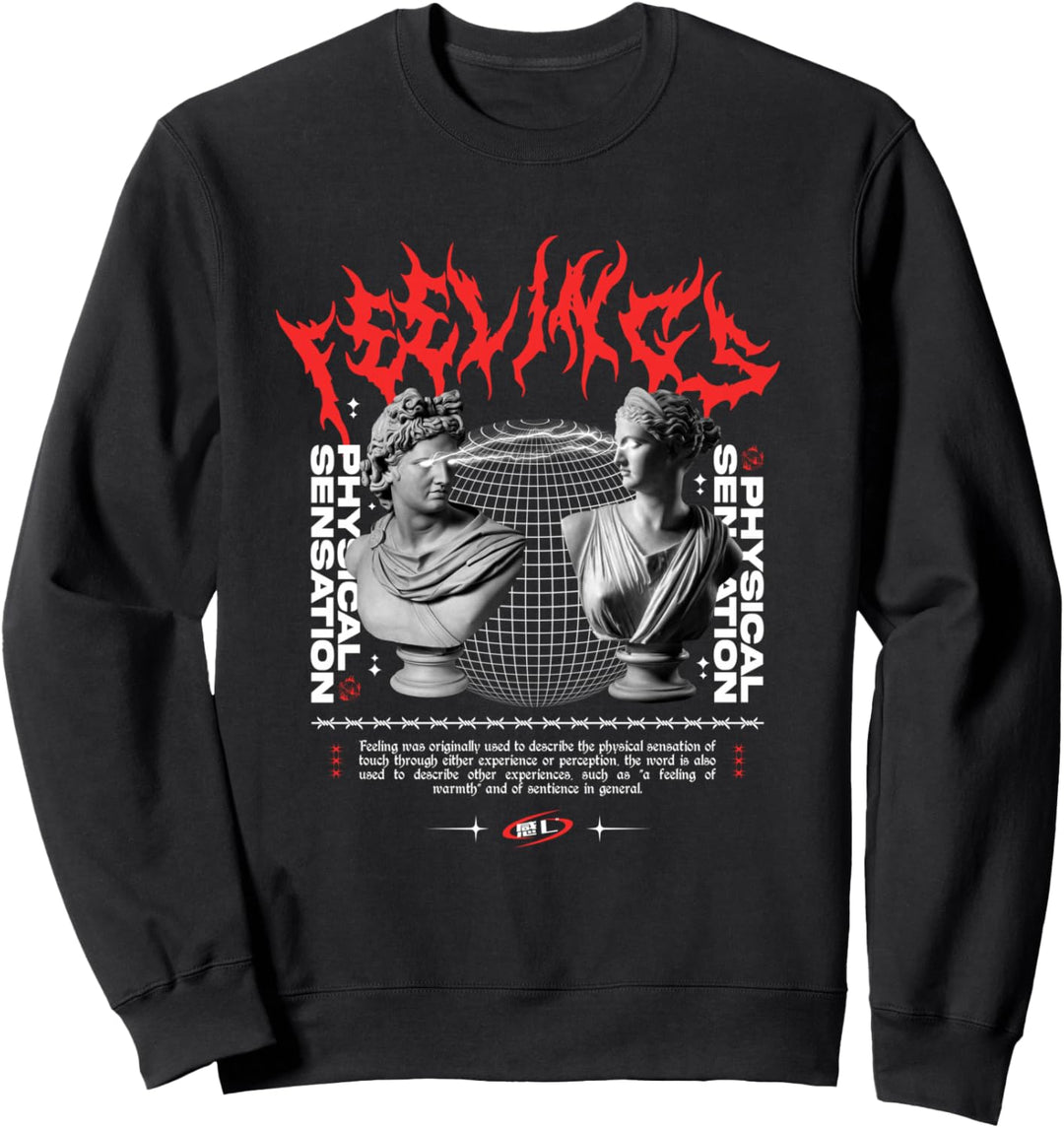Feelings - Sad Aesthetic Edgy Streetwear Sweatshirt