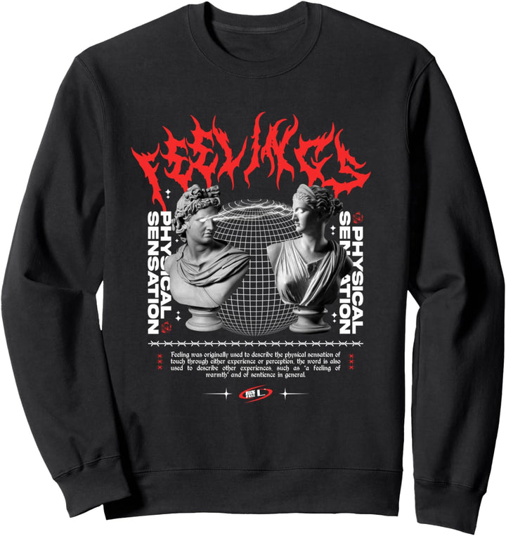 Feelings - Sad Aesthetic Edgy Streetwear Sweatshirt