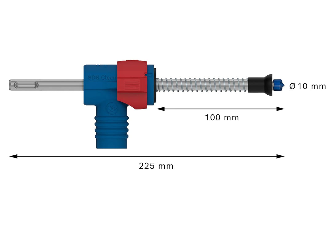 Bosch 1x EXPERT SDS Clean plus-8X Hammerbohrer-Set für Installationen (Ø 10,0 mm, Professional Zubeh
