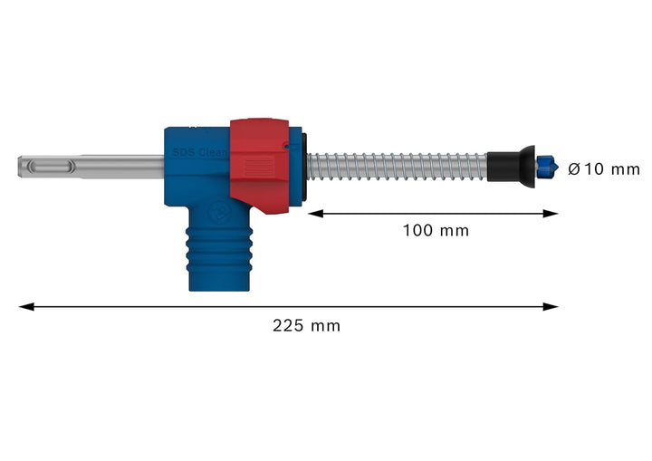 Bosch 1x EXPERT SDS Clean plus-8X Hammerbohrer-Set für Installationen (Ø 10,0 mm, Professional Zubeh