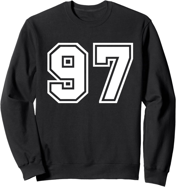 Team Jersey Nummer #97 Sportgeschenk Sweatshirt