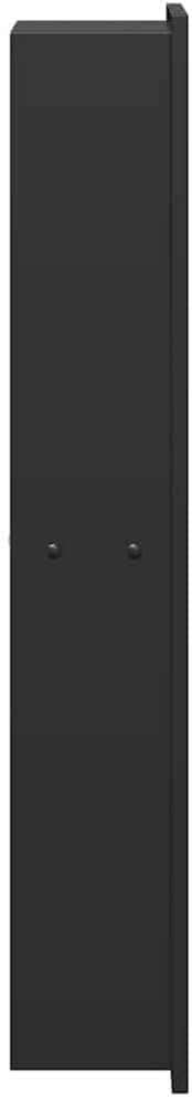vidaXL Duschnische Schwarz 60 x 20 x 9,5 cm Edelstahl, Badezimmeraufbewahrung, modernes Regal, wasse