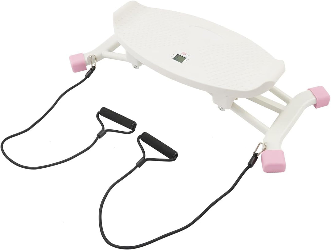 Slide Stepper Heimtrainer mit LCD Display & Widerstandsbändern - Seitlicher Stepper bis 120kg, Ganzk