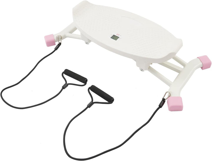 Slide Stepper Heimtrainer mit LCD Display & Widerstandsbändern - Seitlicher Stepper bis 120kg, Ganzk