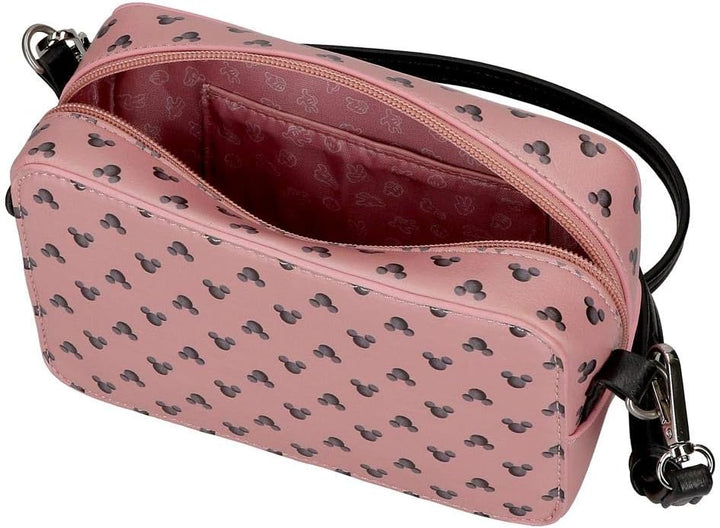 Disney Mickey The Blogger Umhängetasche Rosa 19,5x11,5x7,5 cms PVC und Polyester, Umhängetasche