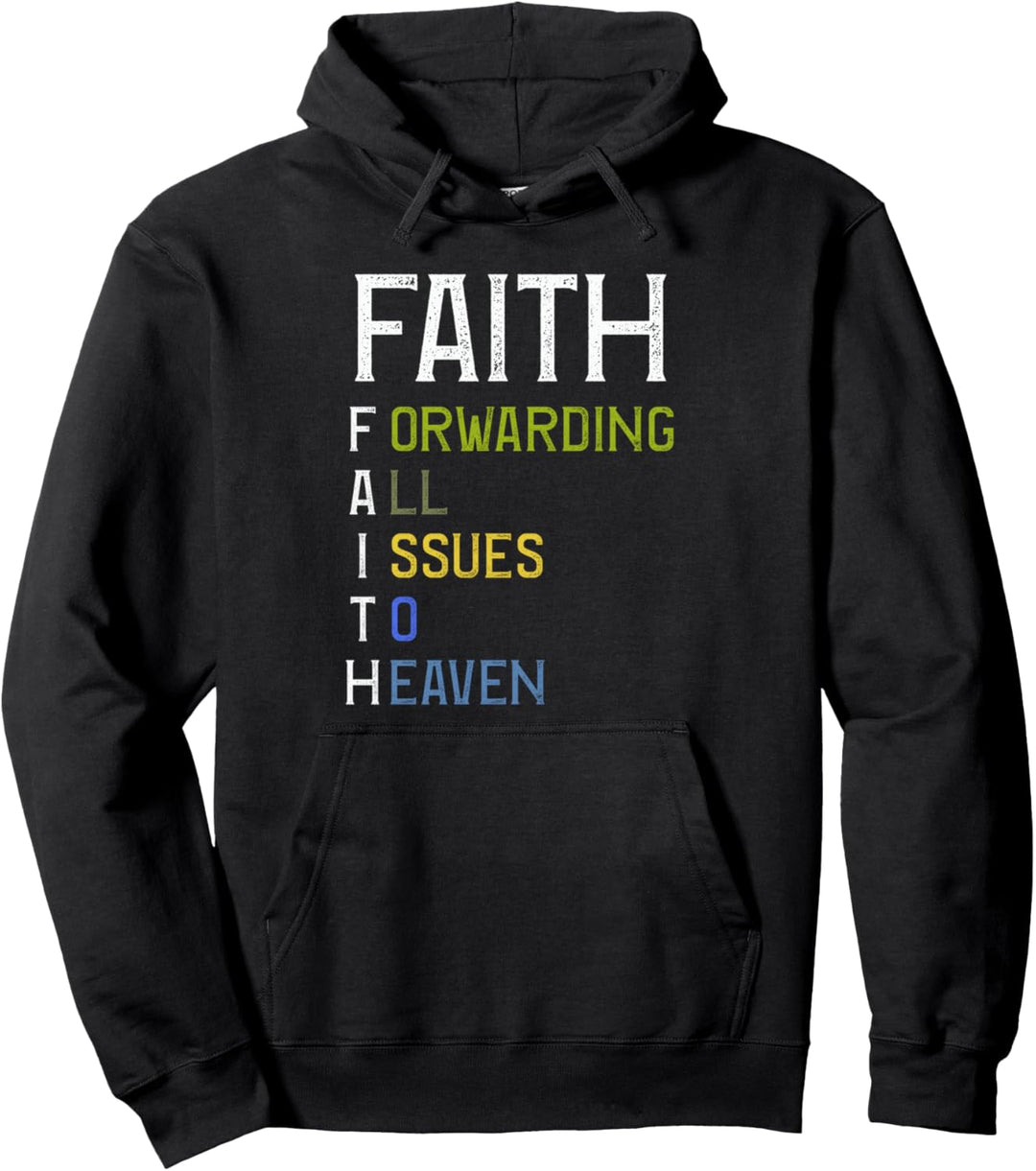 Glaube - Alle Fragen an den Himmel weiterleiten - Bible Pullover Hoodie