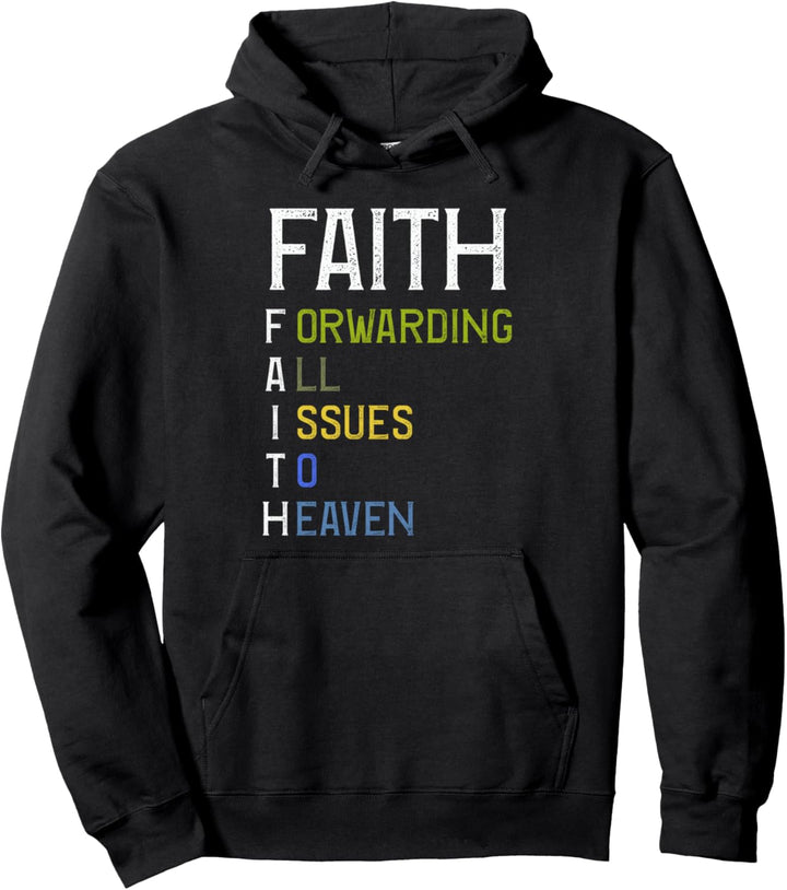 Glaube - Alle Fragen an den Himmel weiterleiten - Bible Pullover Hoodie