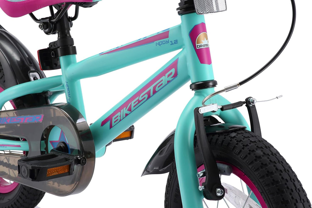 BIKESTAR Kinderfahrrad 12 Zoll für Mädchen und Jungen ab 3-4 Jahre | 12er Kinderrad Mountainbike | F