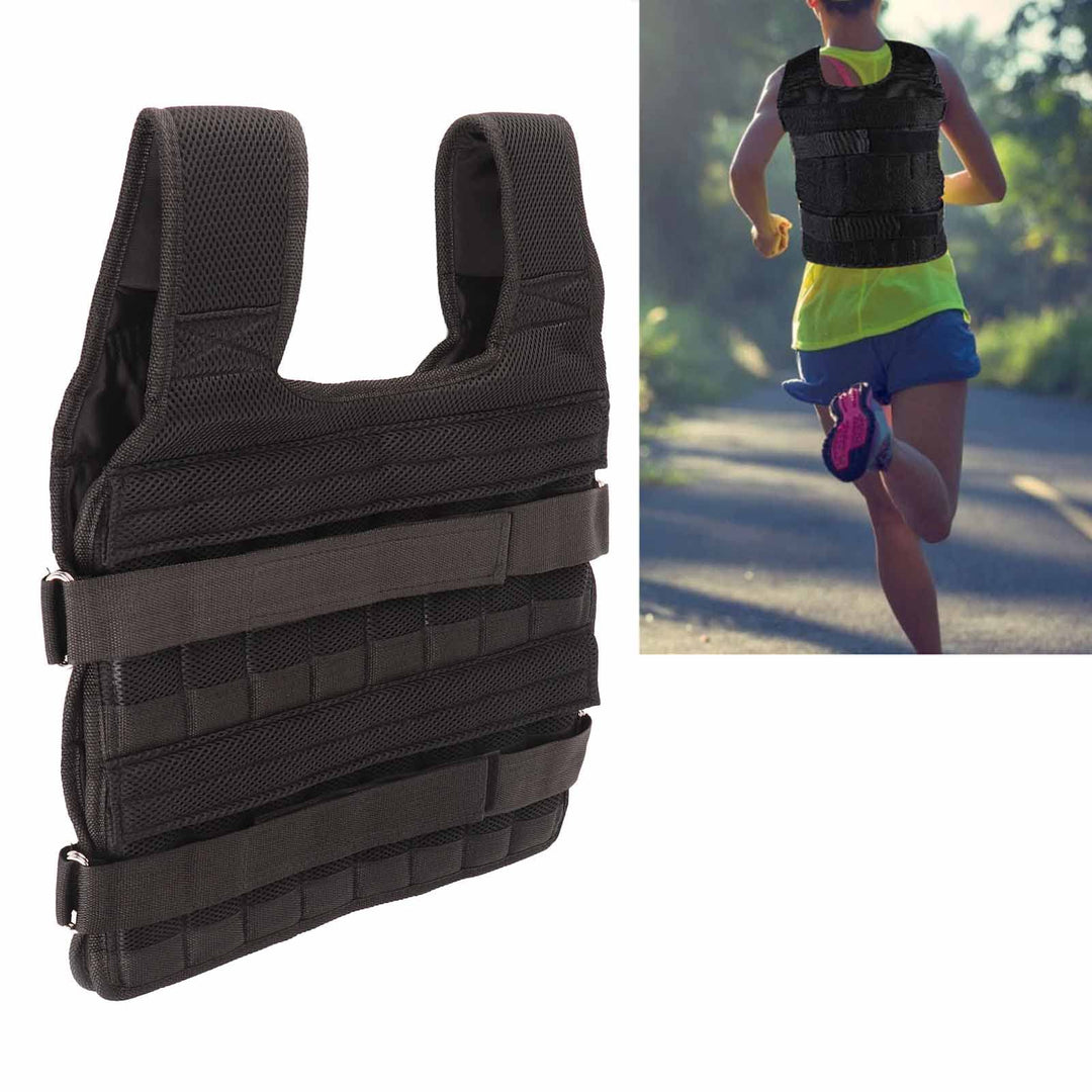 Gewichtsweste Herren 15-kg Atmungsaktives Mesh Gewichtstraining Weste Krafttrainingsjacke für Workou