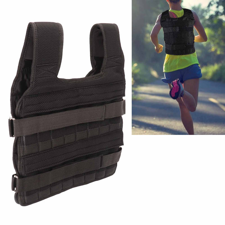 Gewichtsweste Herren 15-kg Atmungsaktives Mesh Gewichtstraining Weste Krafttrainingsjacke für Workou