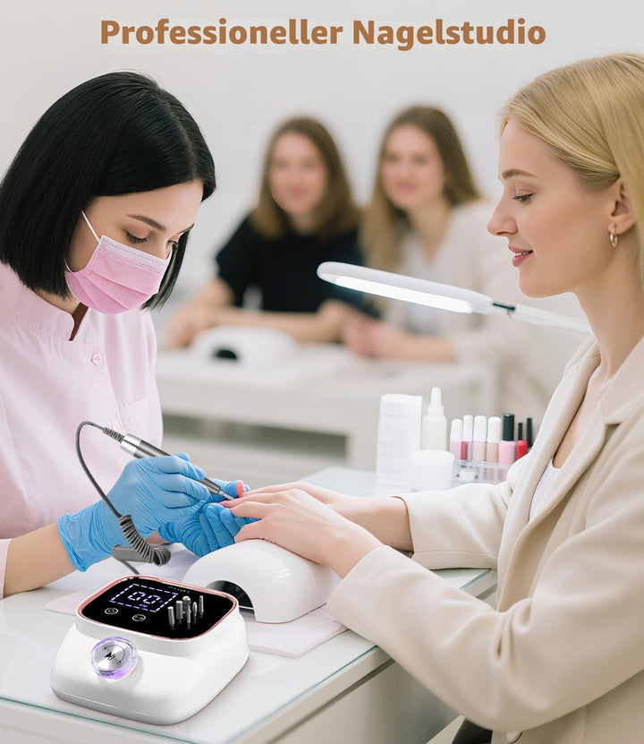 45000RPM Elektrisch Nagelfräser Professionelle, Fräser für Gelnägel, Tragbare Elektrische Nagelfeile