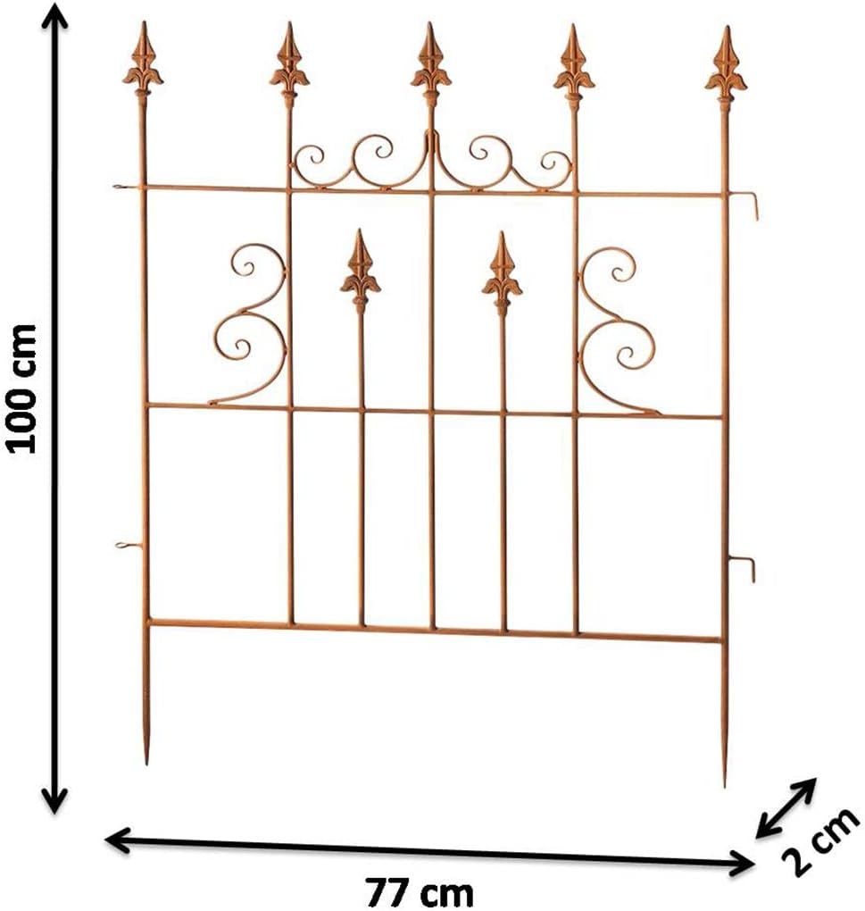 Kobolo Gartenstecker Palisade 2er Set 77x1 Rankhilfe 5x100 cm
