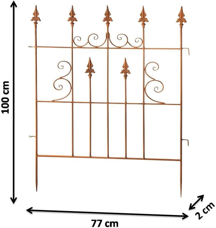 Kobolo Gartenstecker Palisade 2er Set 77x1 Rankhilfe 5x100 cm