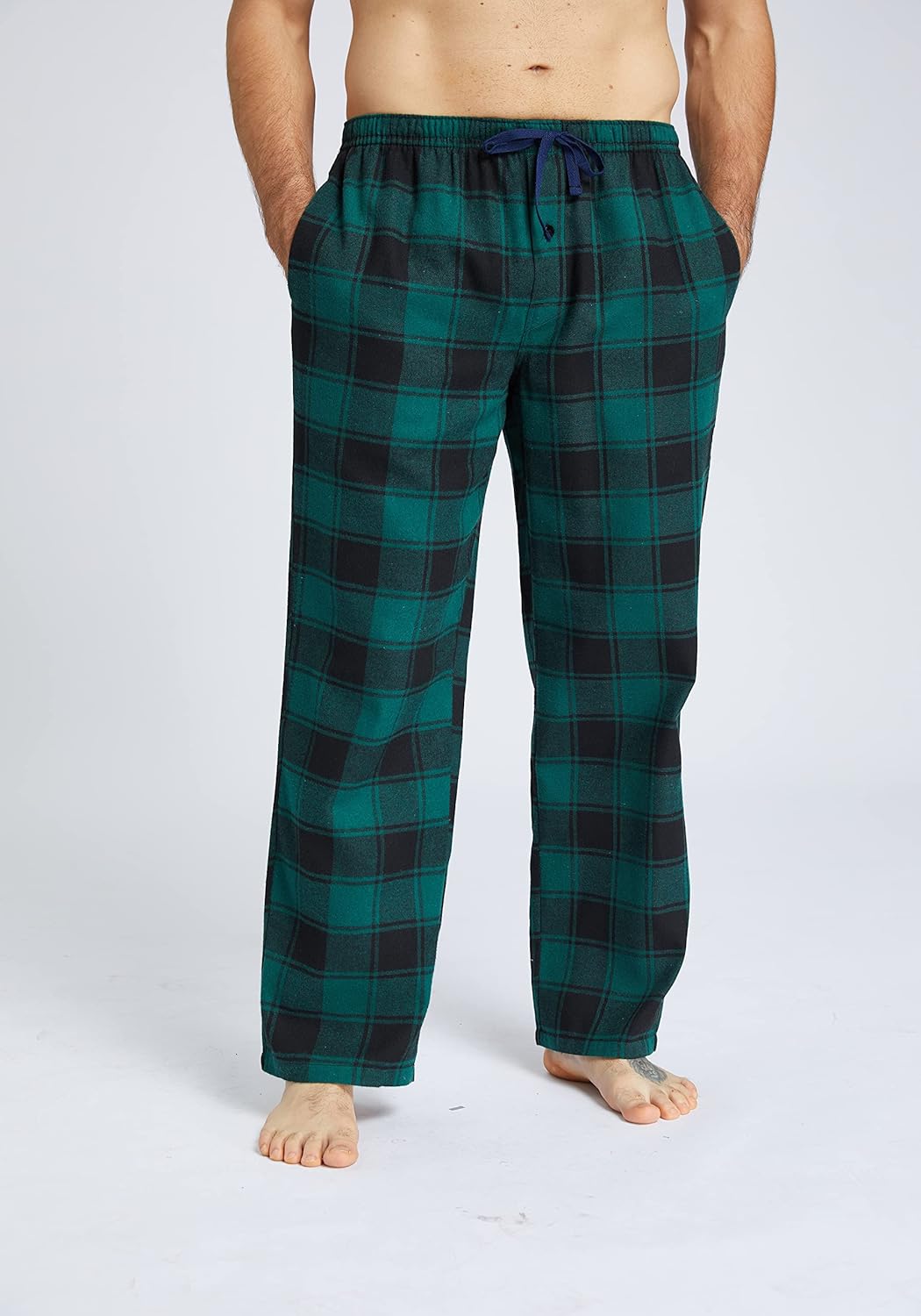 JupiterSecret Weihnachten Herren Flanell Pyjamahose lange Pyjamahose für Männer Nachtwäsche 3 Packs