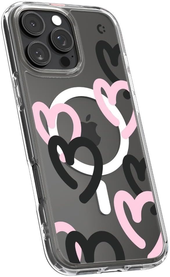 Spigen für iPhone 16 Pro Hülle [Anti-Yellowing] Ultra Hybrid MagFit Case Handyhülle Transparent Dünn