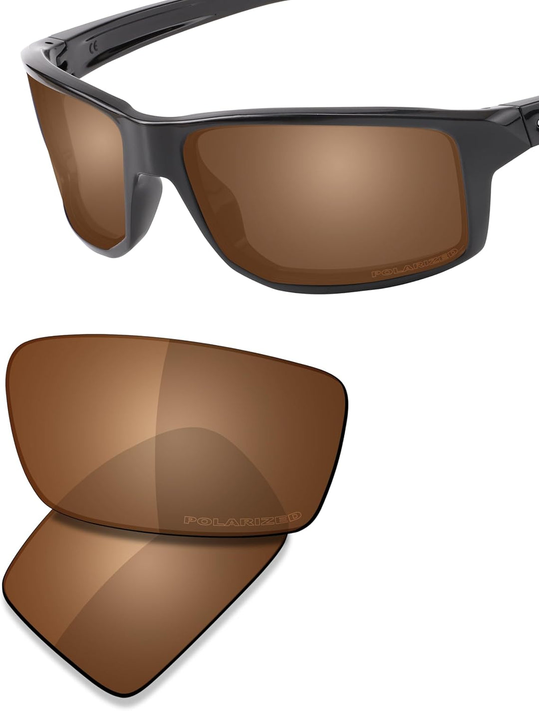 Saucer Premium Ersatzgläser und Gummi-Sets für Oakley Gibston OO9449 Sonnenbrille High Definition –
