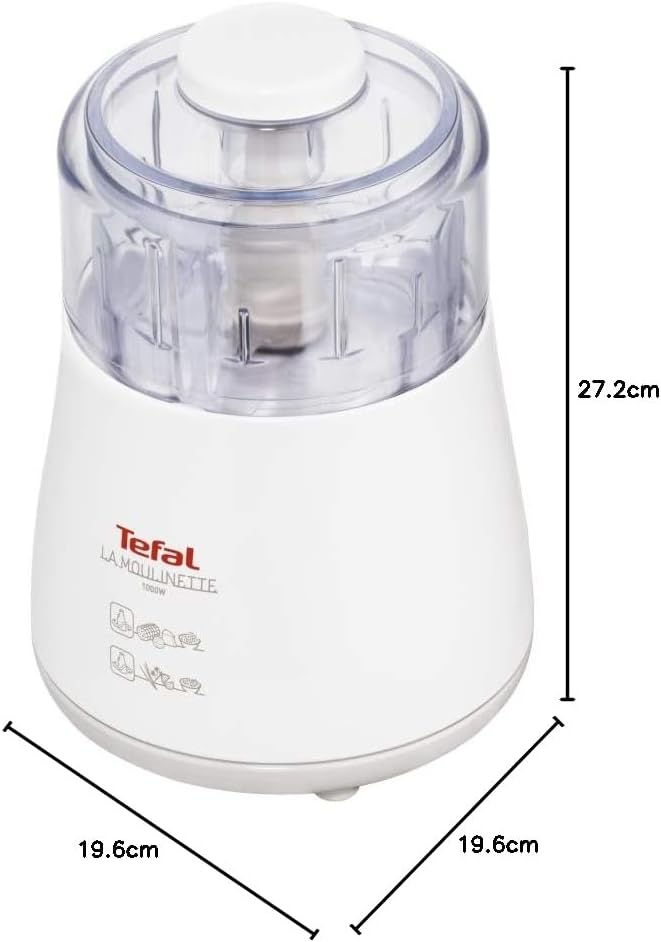 Tefal DPA130 La Moulinette Elektrischer Zerkleinerer | 1000 Watt | Behälterkapazität: 330 g | inklus