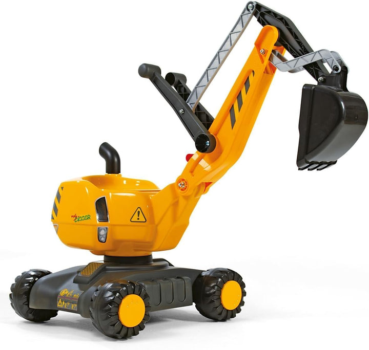 Rolly Toys Baustellenset mit rollyDigger und Sicherheits-Zubehör (Set mit Bagger, 3 Leitbaken, 4 Pyl