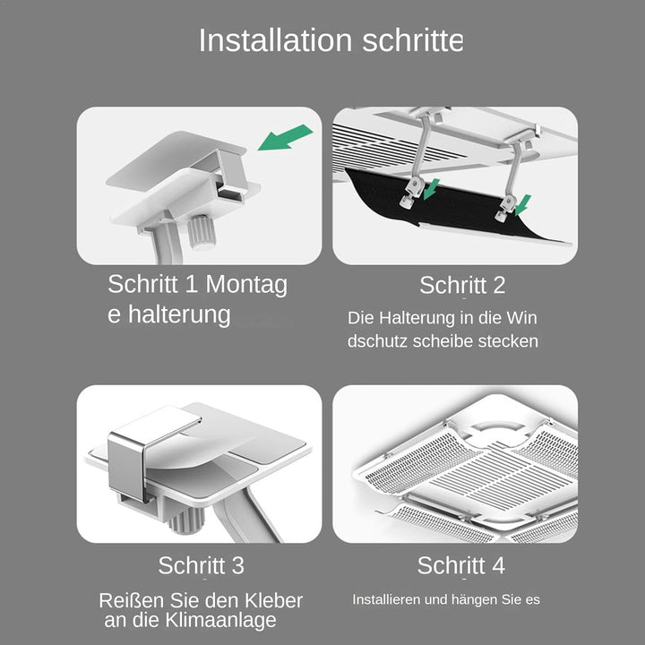 [2 Stück] Anti-direkt Windabweiser Klimaanlage Decke, Decken Klimaanlage Deflektor Für Klimaanlagen,