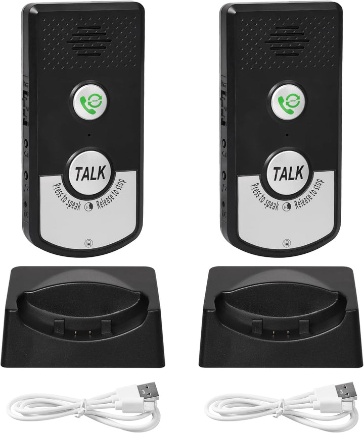 Pumwoy Drahtlose Sprach-Gegensprechanlage 1000M, 2-Wege-Sprach-Gegensprechanlage, Drahtlose Intercom
